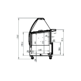 Schepijsvitrine Curacao 10x 5 Ltr