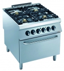 Pro 900 Gas Fornuis 4 Br. Met El. Oven