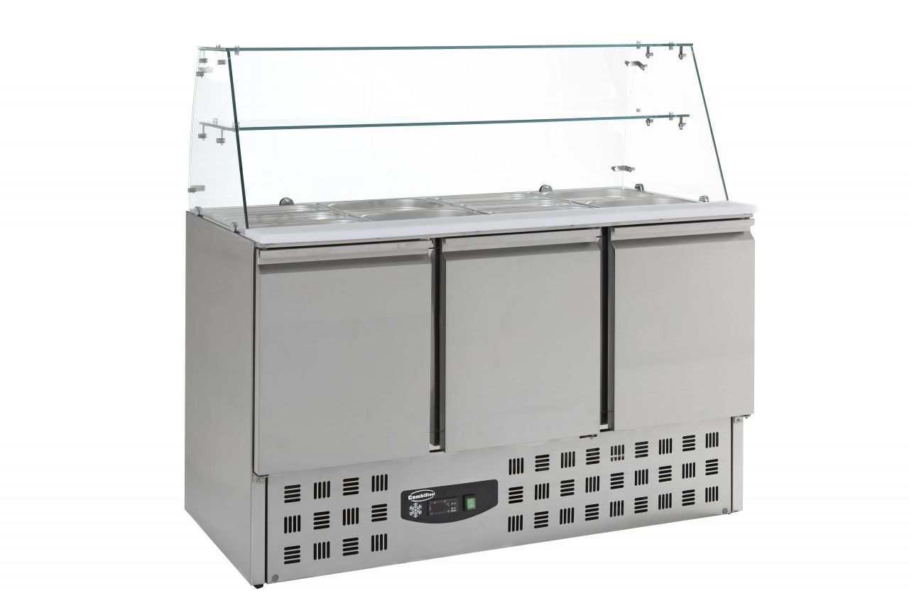 Gekoelde Saladette Glasopstand 3 Drs Gekoelde Saladette Glasopstand 3 Drs