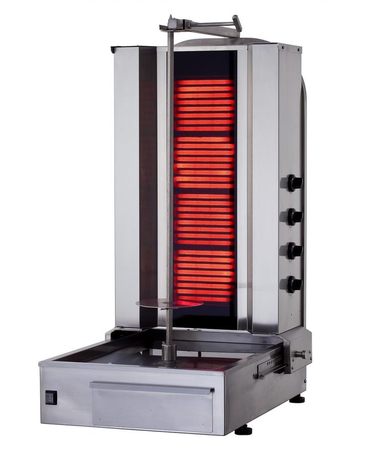 KLG 171 DONER GRILL ELECTRIC, BOTTOM MOTOR, WITH GLASS, 4 Burners KLG 171 DONER GRILL ELECTRIC, BOTTOM MOTOR, WITH GLASS, 4 Burners