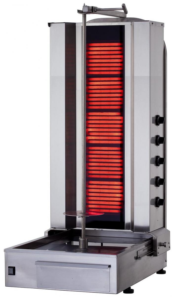 KLG 172 DONER GRILL ELECTRIC, BOTTOM MOTOR, WITH GLASS, 5 Burners KLG 172 DONER GRILL ELECTRIC, BOTTOM MOTOR, WITH GLASS, 5 Burners