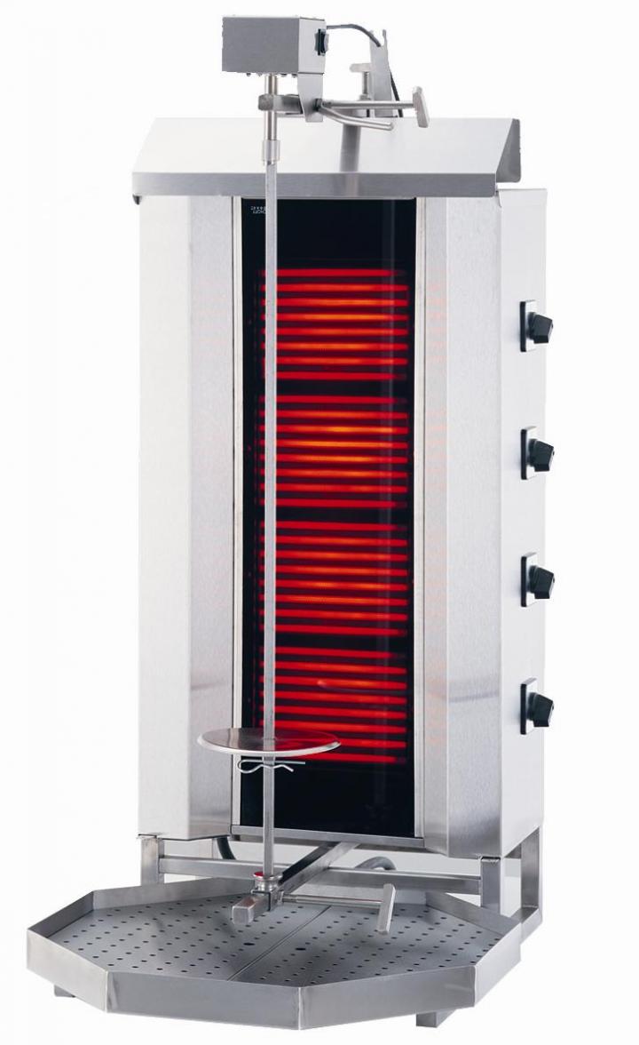 KLG 231 DONER GRILL ELECTRIC, TOP MOTOR,WITH GLASS, 4 Burners KLG 231 DONER GRILL ELECTRIC, TOP MOTOR,WITH GLASS, 4 Burners