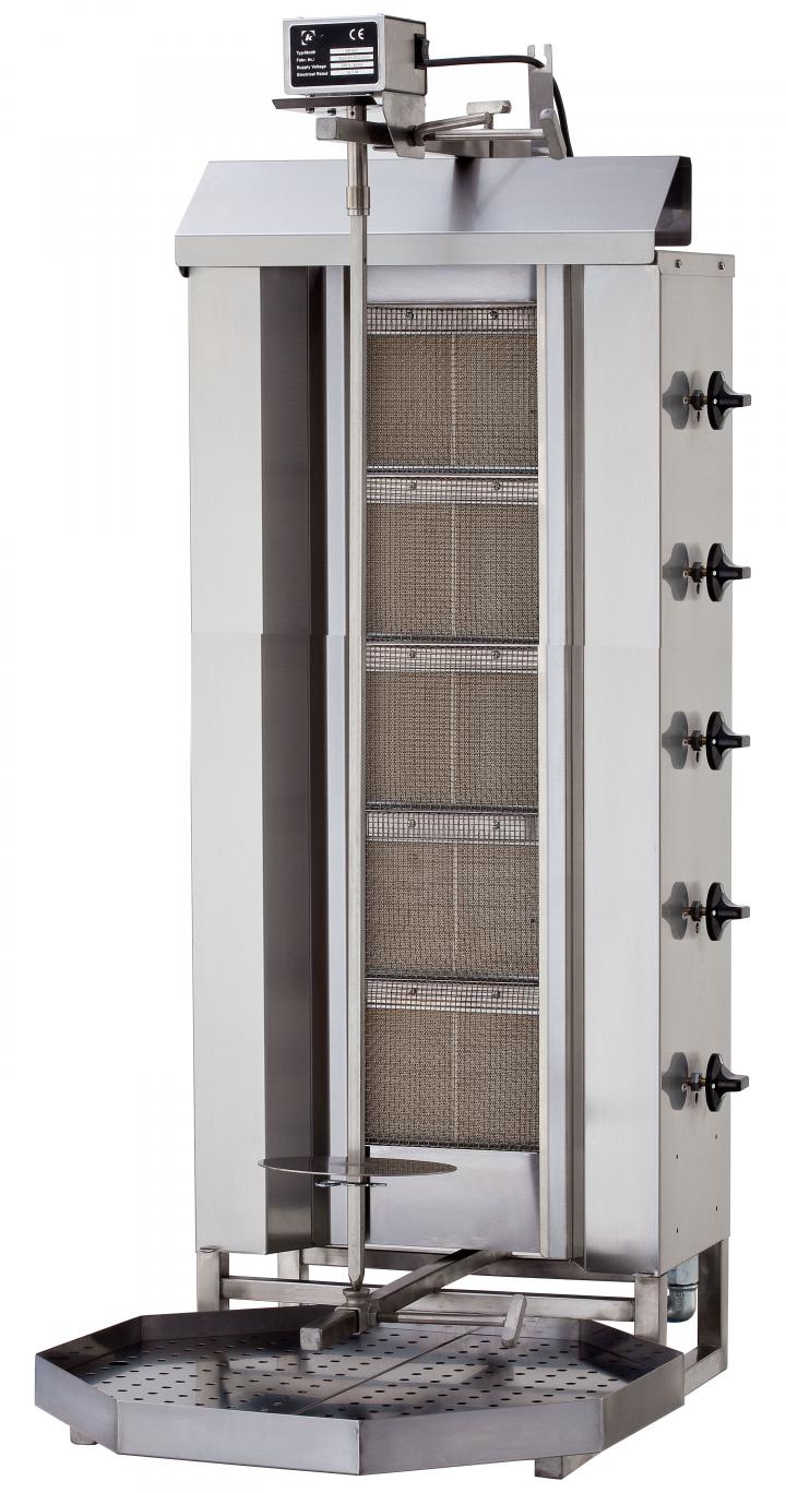 KLG 222 DONER GRILL GAS, TOP MOTOR, 5 Burners KLG 222 DONER GRILL GAS, TOP MOTOR, 5 Burners