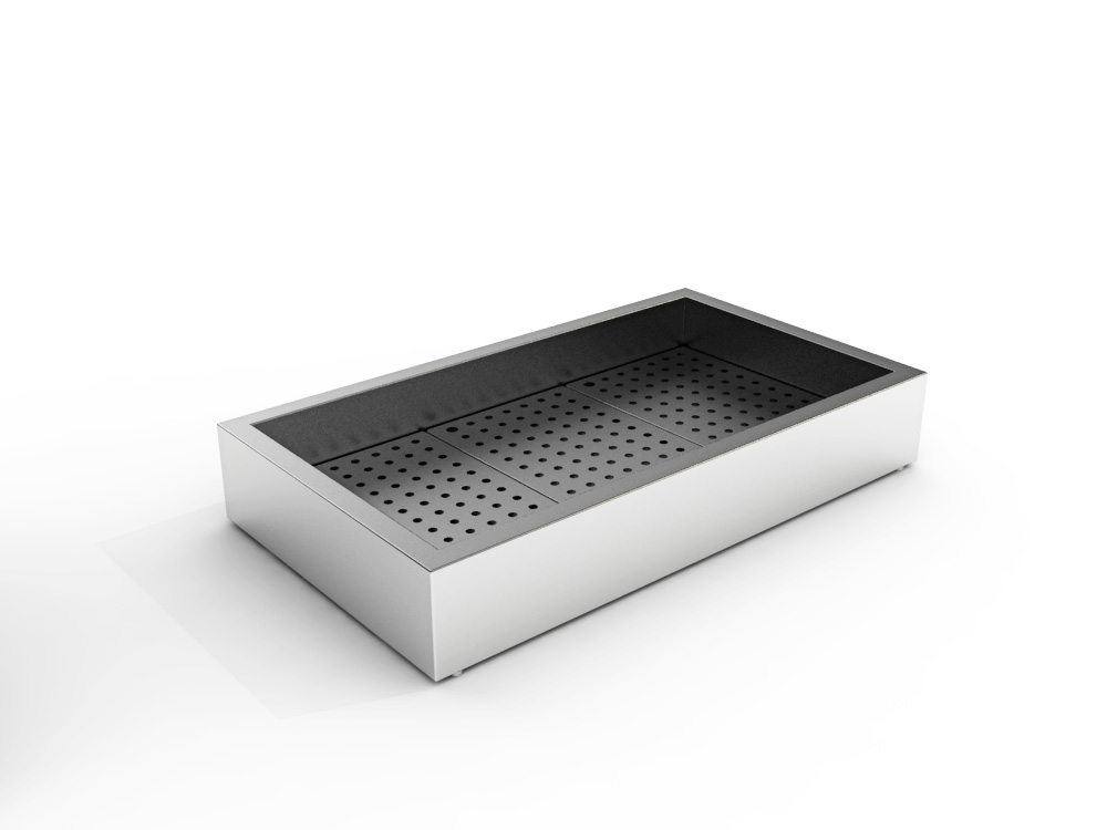 Crushed Ice Bak 3/1 Gn Opbouw Rvs Aisi 304 Crushed Ice Bak 3/1 Gn Opbouw Rvs Aisi 304