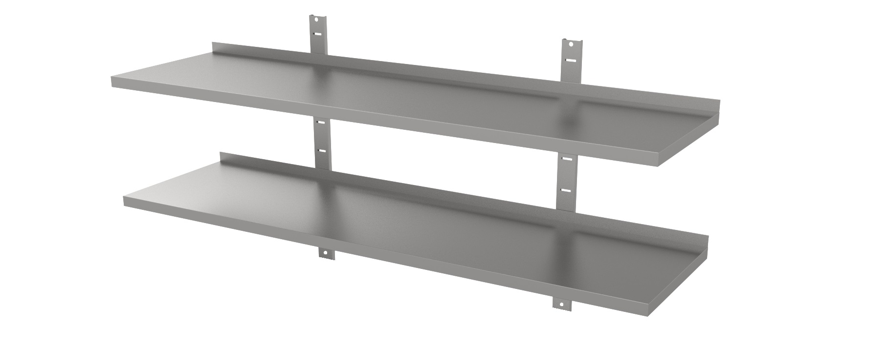 RVS Wandschap dubbel 1400 x 400-Line RVS Wandschap dubbel 1400 x 400-Line