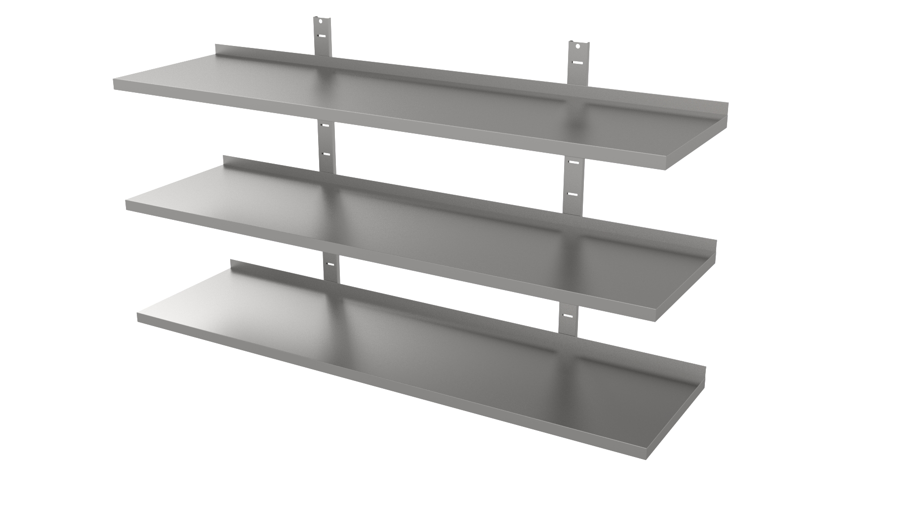 RVS Wandschap driedubbel 800 x 300-Line RVS Wandschap driedubbel 800 x 300-Line