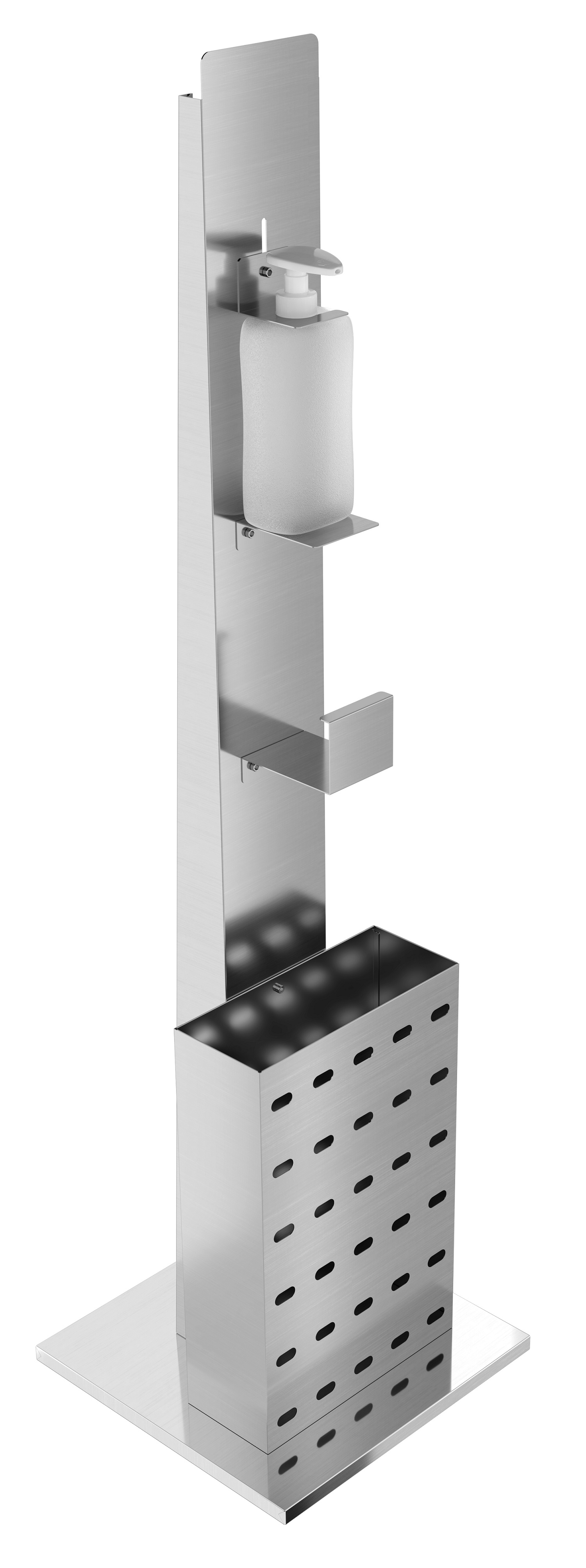 Rvs Desinfectiepaal Incl. Dispenser Demontabel Rvs Desinfectiepaal Incl. Dispenser Demontabel
