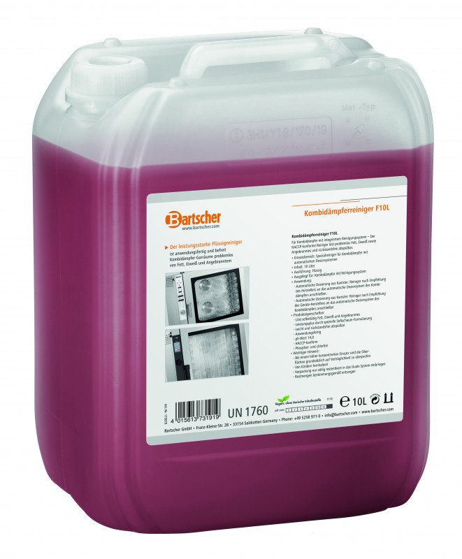 Καθαριστικό φούρνου ατμού combi F10L Καθαριστικό φούρνου ατμού combi F10L