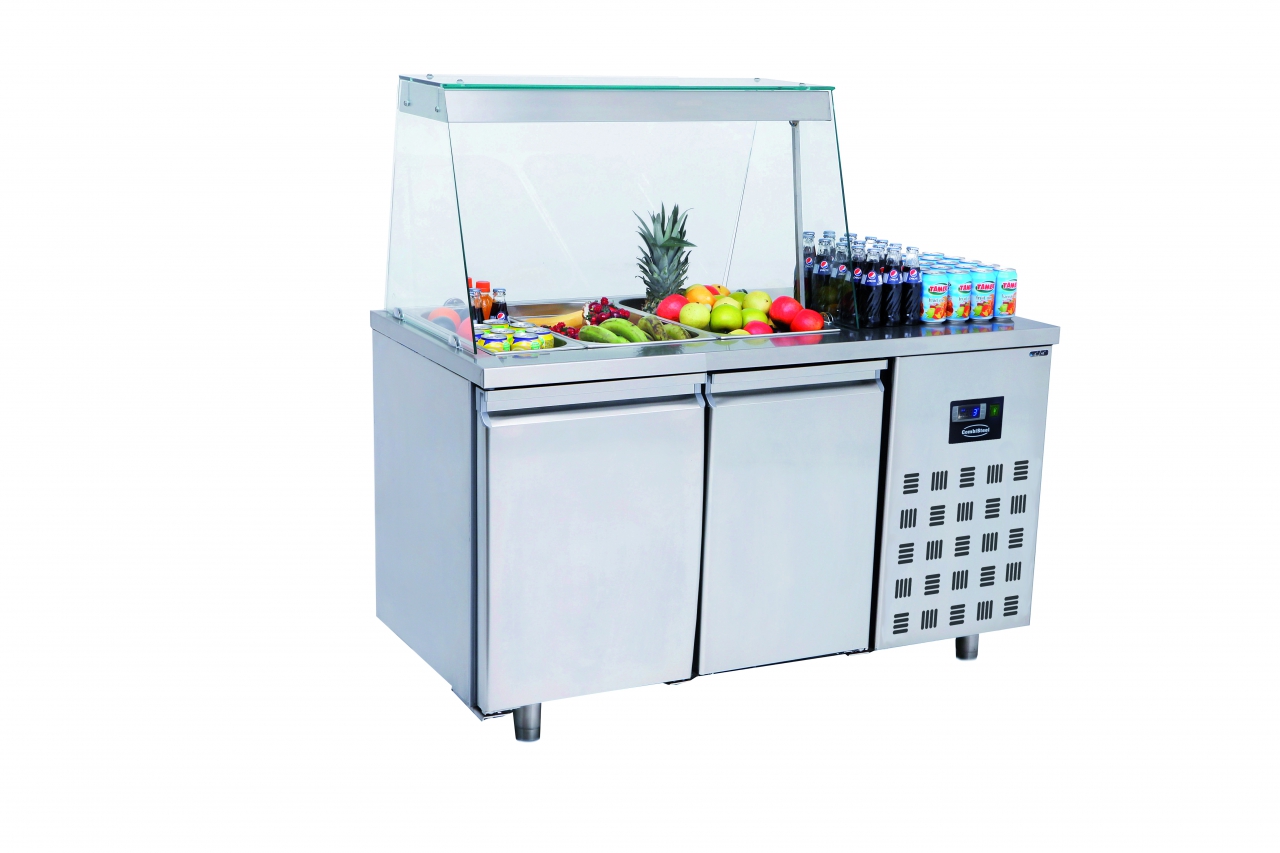 Saladette 2 Deuren 3x 1/1 Gn Pan Saladette 2 Deuren 3x 1/1 Gn Pan