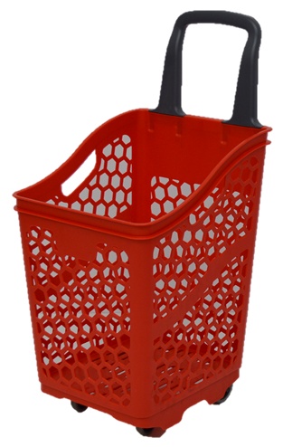 Winkelmand op wielen 65 liter - 10 Stuks Winkelmand op wielen 65 liter - 10 Stuks