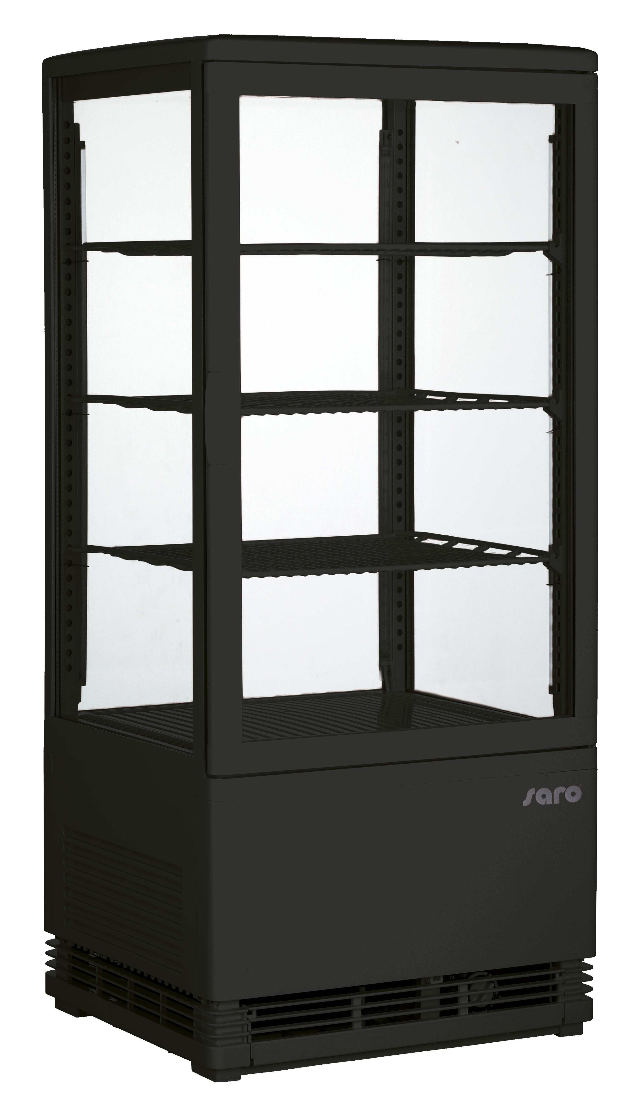 SARO Mini-koelvitrine model SC 80 zwart SARO Mini-koelvitrine model SC 80 zwart