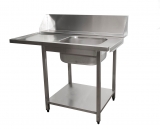 Saro Aanvoertafel Voor Vaatwasser Rechts, 1 Bak, 1200 mm