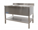 Saro Spoeltafel Met 1 Wasbak, Links - 700 mm Diepte, 1600 mm