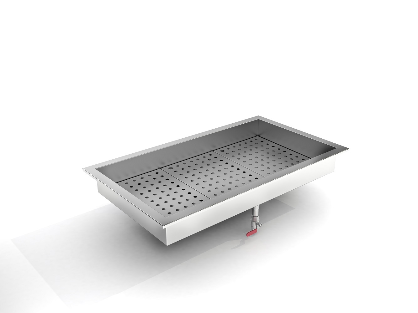 Crushed Ice Bak 3/1 Gn Inbouw Rvs Aisi 304 Crushed Ice Bak 3/1 Gn Inbouw Rvs Aisi 304