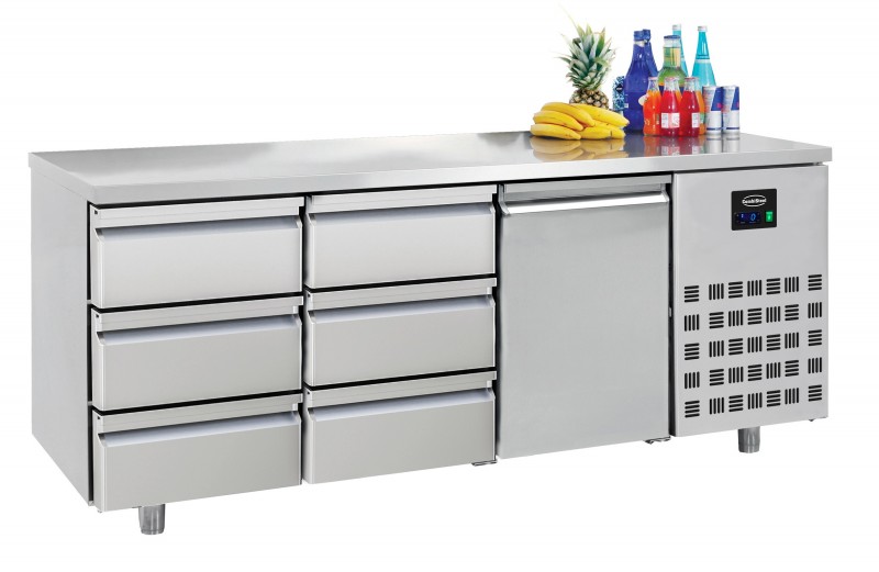 700 Koelwerkbank 1 Deur 6 Laden 700 Koelwerkbank 1 Deur 6 Laden