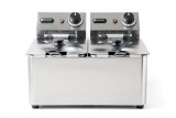 Friteuse Kitchen Line - 2x4l, Hendi, Kitchen Line, 8l, 230v/6000w, 470x380x(h)315mm