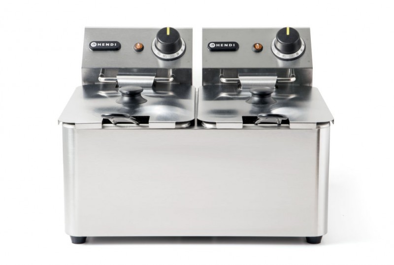 Friteuse Kitchen Line - 2x4L, HENDI, Kitchen Line, 8L, 230V/6000W, 470x380x(H)315mm Friteuse Kitchen Line - 2x4L, HENDI, Kitchen Line, 8L, 230V/6000W, 470x380x(H)315mm