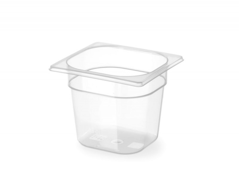 Container GN 1/6 polypropyleen, HENDI, Profi Line, GN 1/6, 1,6L, Transparant, 176x162x(H)100mm Container GN 1/6 polypropyleen, HENDI, Profi Line, GN 1/6, 1,6L, Transparant, 176x162x(H)100mm