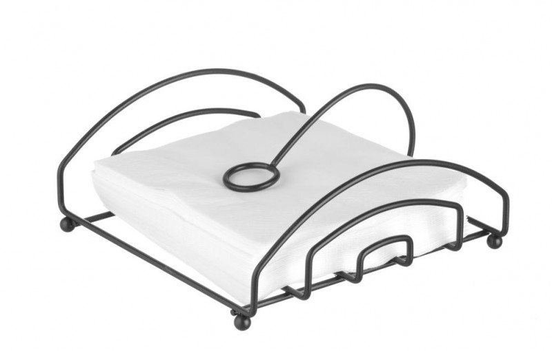 Servettenhouder zwart, HENDI, 205x210mm Servettenhouder zwart, HENDI, 205x210mm