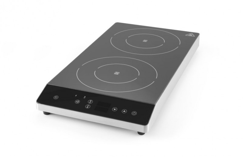 Inductie kookplaat dubbel - 230V / 3500W - 300x580x(H)64mm Inductie kookplaat dubbel - 230V / 3500W - 300x580x(H)64mm