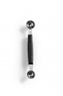 Meloenbolletjeslepel Dubbel, Hendi, ø 22-25 Mm, Zwart, (l)165mm