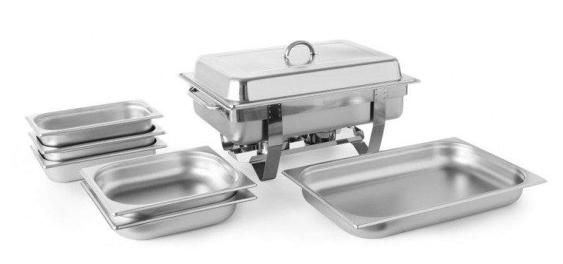 Chafing Dish Set, HENDI, Kitchen Line, 585x385x(H)315mm Chafing Dish Set, HENDI, Kitchen Line, 585x385x(H)315mm