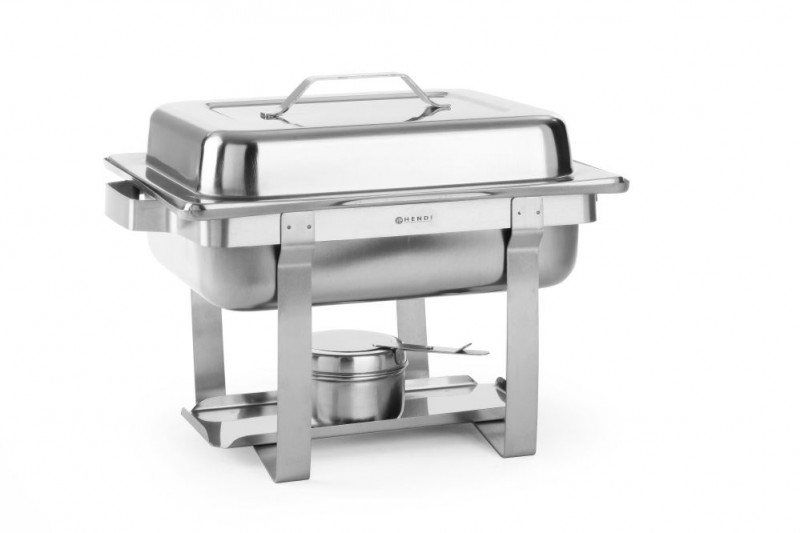 Chafing dish Gastronorm 1/2, HENDI, Kitchen Line, 4,5L, 385x295x(H)310mm Chafing dish Gastronorm 1/2, HENDI, Kitchen Line, 4,5L, 385x295x(H)310mm