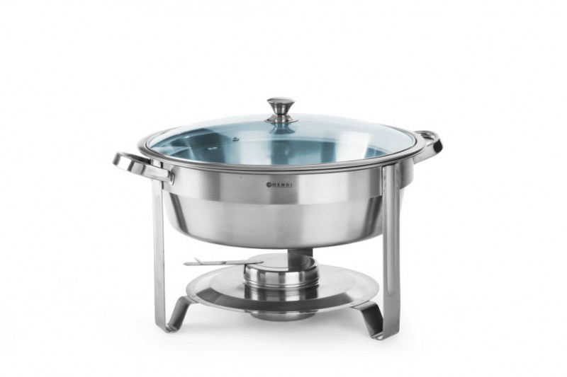 Chafing dish - rond, HENDI, Kitchen Line, 3,5L, ⌀390x(H)270mm Chafing dish - rond, HENDI, Kitchen Line, 3,5L, ⌀390x(H)270mm