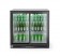 Backbar koelkast met schuifdeuren, Arktic, 197L, Zwart, 220-240V/160W, 900x520x(H)865mm