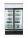 Backbar koelkast met lichtbak, dubbele deur, Arktic, 512L, Zwart, 220-240V/510W, 1120x585x(H)1900mm Backbar koelkast met lichtbak, dubbele deur, Arktic, 512L, Zwart, 220-240V/510W, 1120x585x(H)1900mm