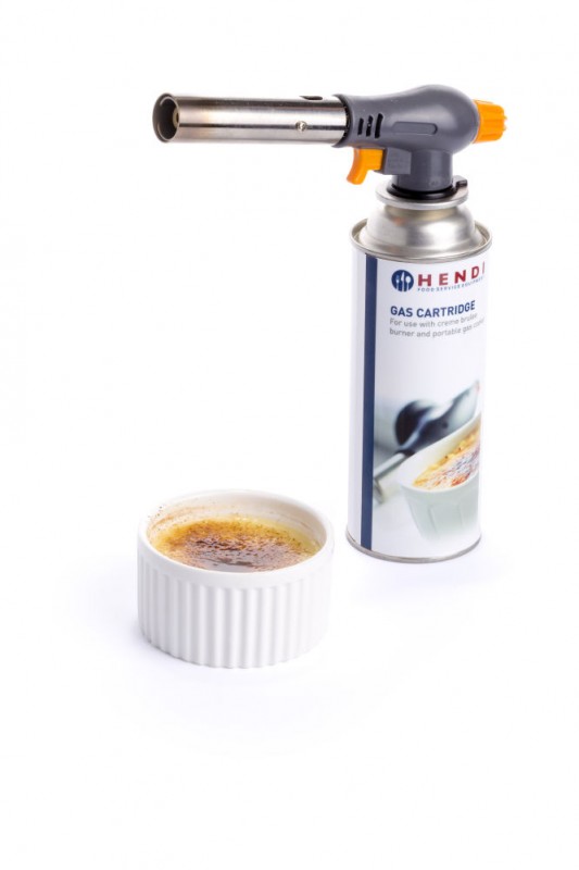 Koksbrander anti-flakker, HENDI, Set brander en gasbus, 190x65x(H)250mm Koksbrander anti-flakker, HENDI, Set brander en gasbus, 190x65x(H)250mm