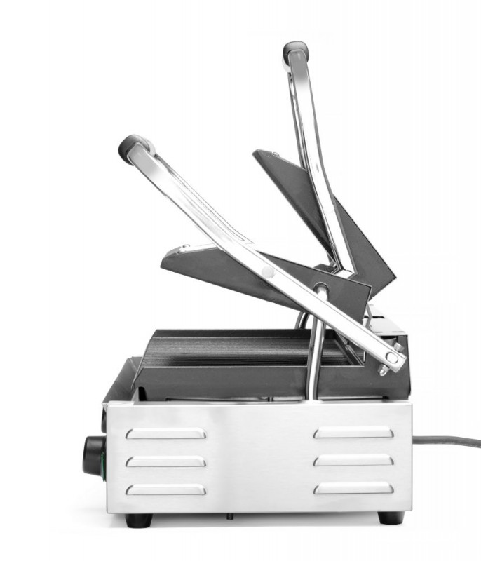 Contactgrill - dubbele versie Geheel geribd, HENDI, boven en onder geribd, 230V/3600W, 570x395x(H)510mm Contactgrill - dubbele versie Geheel geribd, HENDI, boven en onder geribd, 230V/3600W, 570x395x(H)510mm