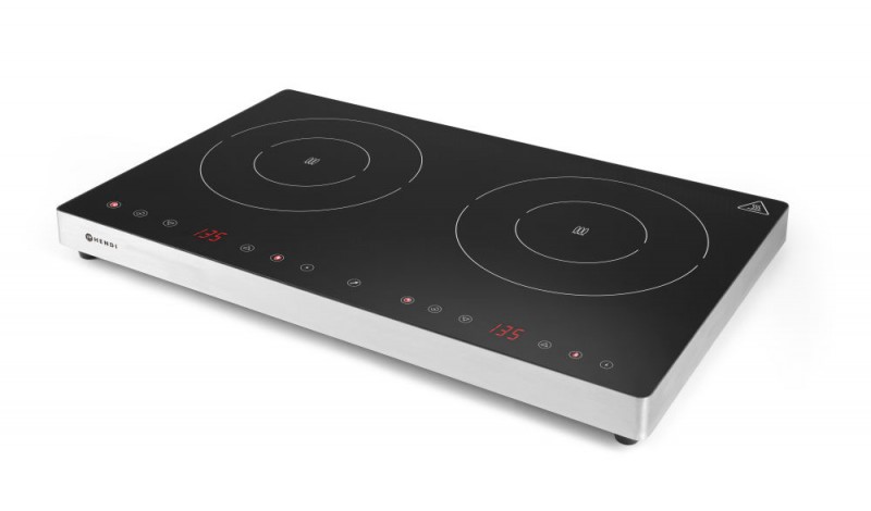 Dubbele inductiekookplaat Kitchen Line, Kitchen Line, 35/240 ˚C, 230V/3500W, 608x370x(H)61mm Dubbele inductiekookplaat Kitchen Line, Kitchen Line, 35/240 ˚C, 230V/3500W, 608x370x(H)61mm