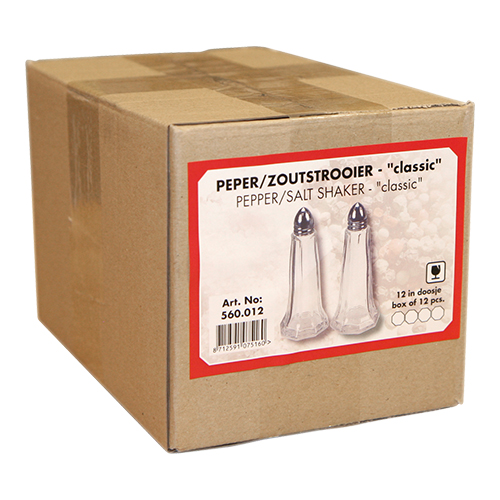 Peper / zoutstrooier H.12cm Peper / zoutstrooier H.12cm