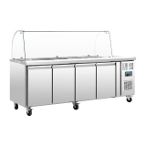 Polar U-serie Vierdeurs Gekoelde Gastronorm Salade Counter