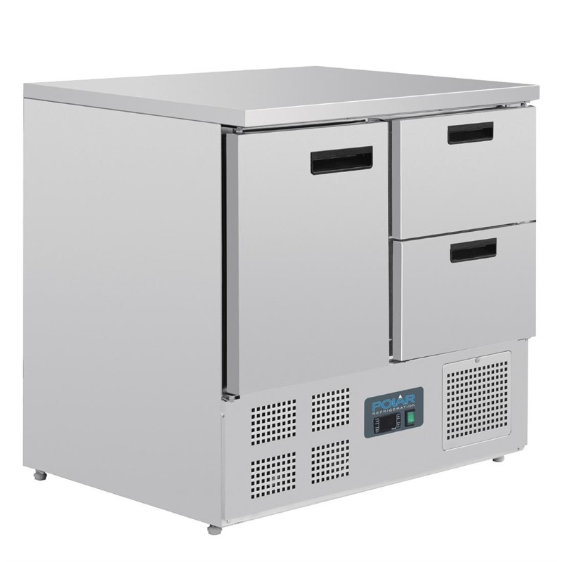 Polar G-serie koelwerkbank 1 deur en 2 laden 240L Polar G-serie koelwerkbank 1 deur en 2 laden 240L
