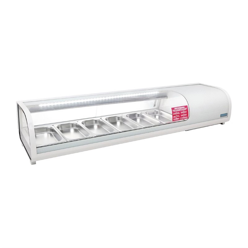Polar G-serie gekoelde tapas vitrine 6x GN 1/3 Polar G-serie gekoelde tapas vitrine 6x GN 1/3