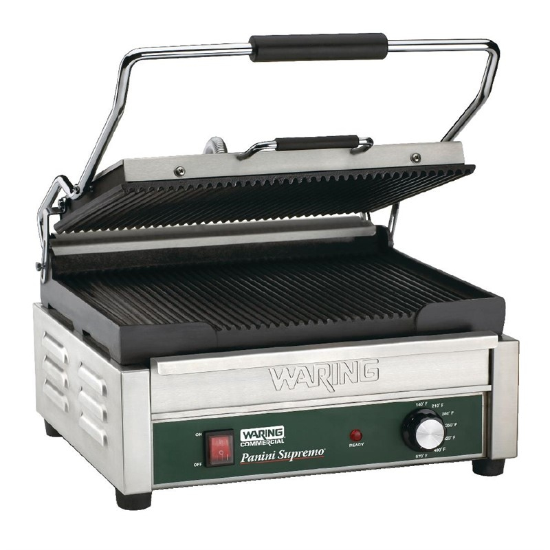 Waring dubbele paninigrill - groef/groef Waring dubbele paninigrill - groef/groef