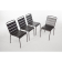 Bolero stalen stoelen grijs (4 stuks) Bolero stalen stoelen grijs (4 stuks)