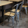 Bolero Bistro gegalvaniseerd stalen stoelen met houten zitting (4 stuks) Bolero Bistro gegalvaniseerd stalen stoelen met houten zitting (4 stuks)