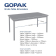 Gopak Enviro rechthoekige indoor eettafel berkeneffect 1400mm Gopak Enviro rechthoekige indoor eettafel berkeneffect 1400mm