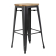 Bolero Bistro stalen barkruk met houten zitting - grijs (4 stuks) Bolero Bistro stalen barkruk met houten zitting - grijs (4 stuks)