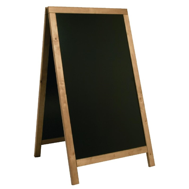 Securit Duplo teakhouten stoepbord 120x68cm Securit Duplo teakhouten stoepbord 120x68cm