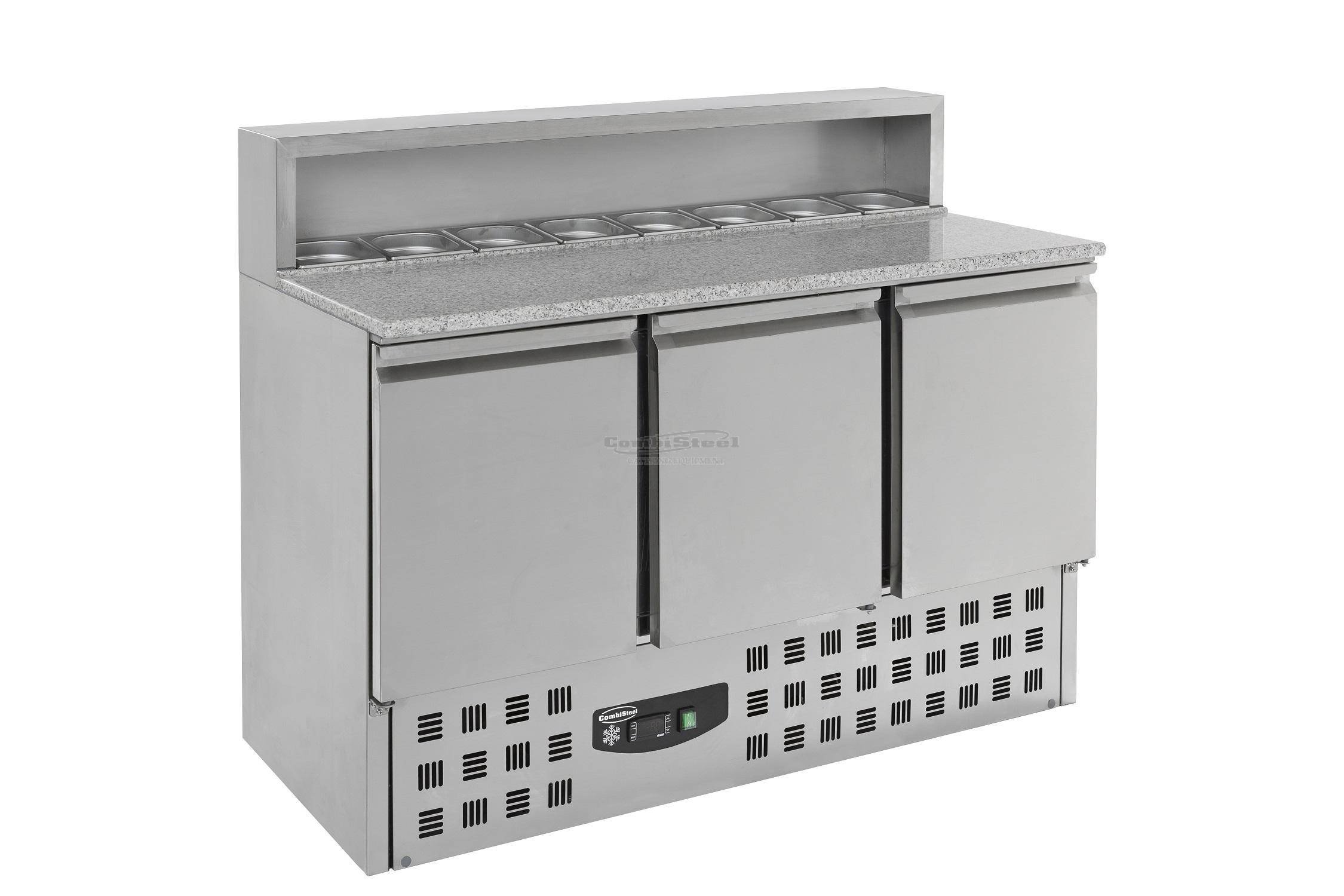 PIZZAWERKBANK 3 DEURS 7x1/6GN PAN PIZZAWERKBANK 3 DEURS 7x1/6GN PAN