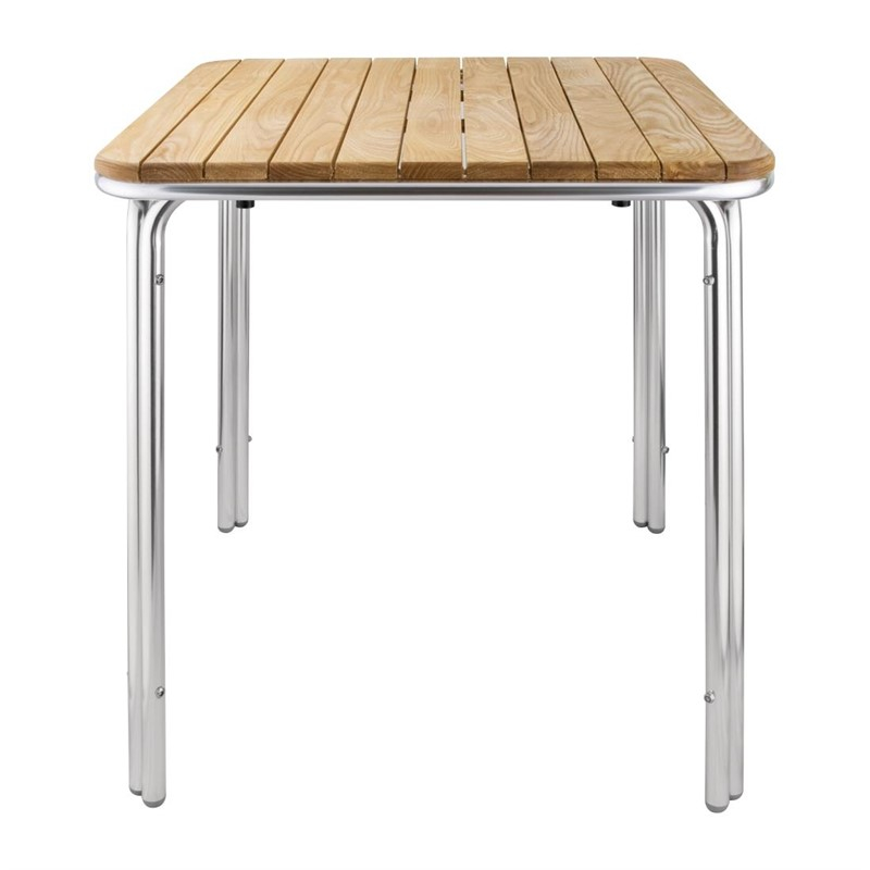 Bolero vierkante essen en aluminium tafel 70cm Bolero vierkante essen en aluminium tafel 70cm