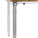 Bolero vierkante essen en aluminium tafel 70cm Bolero vierkante essen en aluminium tafel 70cm