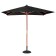 Bolero vierkante zwarte parasol 2,5 meter Bolero vierkante zwarte parasol 2,5 meter