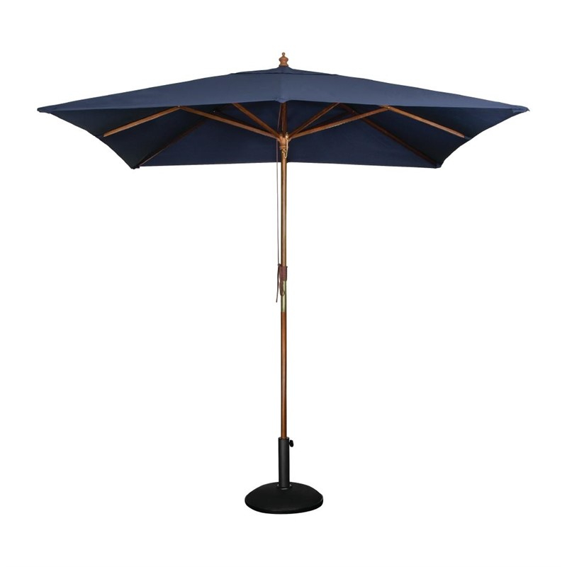 Bolero vierkante donkerblauwe parasol 2,5 meter Bolero vierkante donkerblauwe parasol 2,5 meter