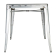 Bolero Bistro gegalvaniseerd stalen tafel vierkant 668mm Bolero Bistro gegalvaniseerd stalen tafel vierkant 668mm
