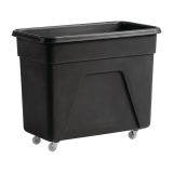 Zwarte Polyethyleen Trolley Medium 67(h) x 81,5(b) x 45,5(d)cm